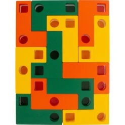 Geometric Shapes Wooden Learning Puzzle 11 Geometric Shapes Wooden Learning Puzzle -Baby Products Store Smallfoot Wooden Tetris Learning Puzzle 4