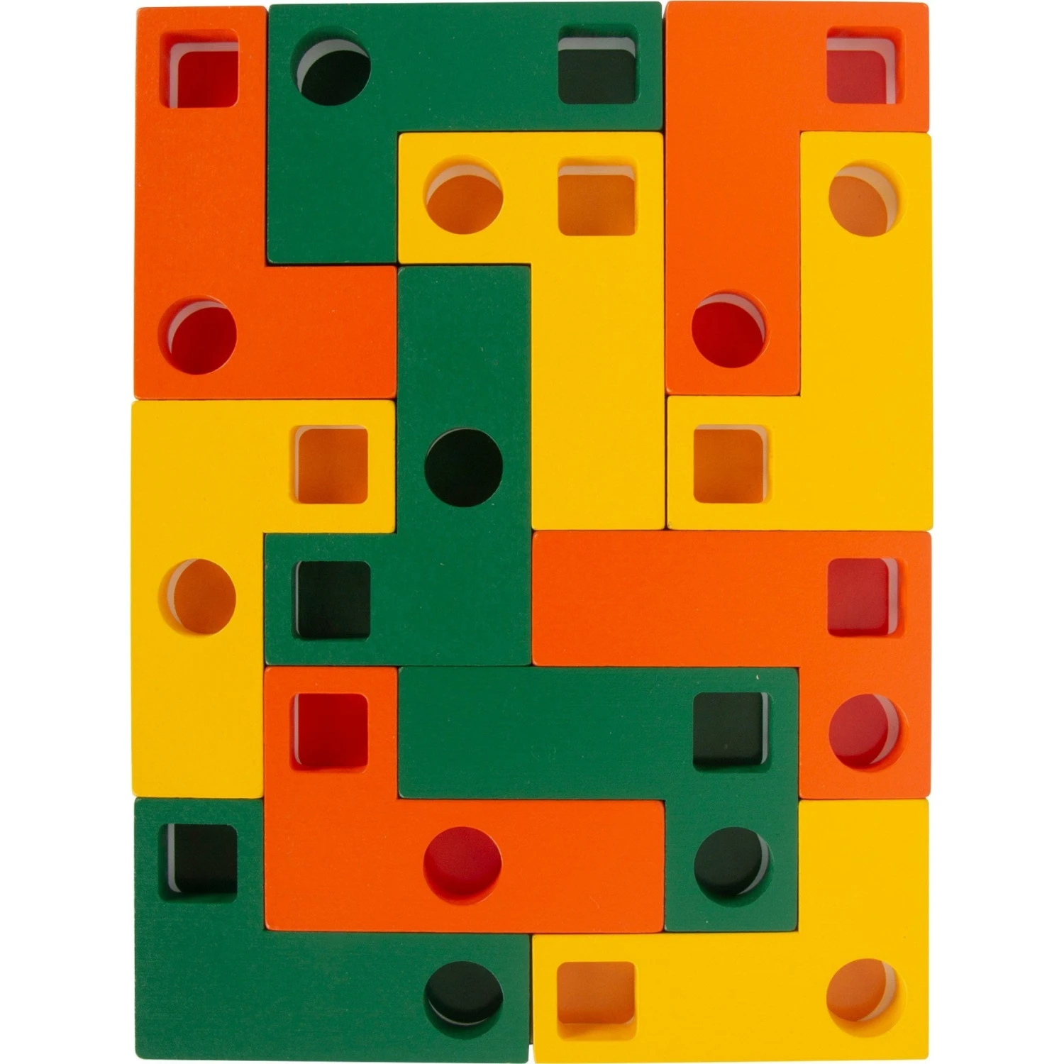 Geometric Shapes Wooden Learning Puzzle 6 Geometric Shapes Wooden Learning Puzzle - Image 4
