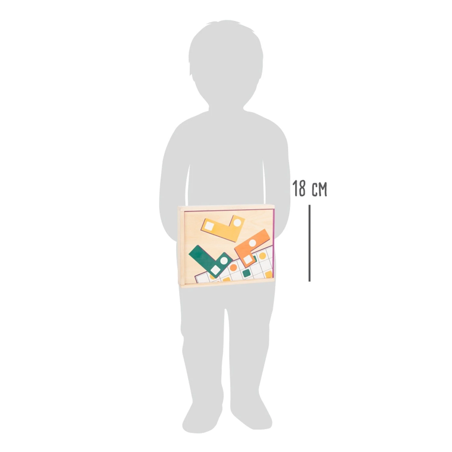 Geometric Shapes Wooden Learning Puzzle 8 Geometric Shapes Wooden Learning Puzzle - Image 6