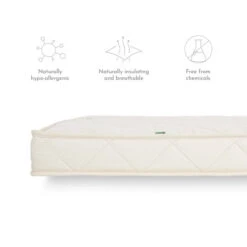 Natural Twist Cot Bed Mattress To Fit Snuzkot - 68 X 117cm -Baby Products Store The Little Green Sheep Natural Twist Cot Bed Mattress To Fit Snuzkot 68X117cm 6