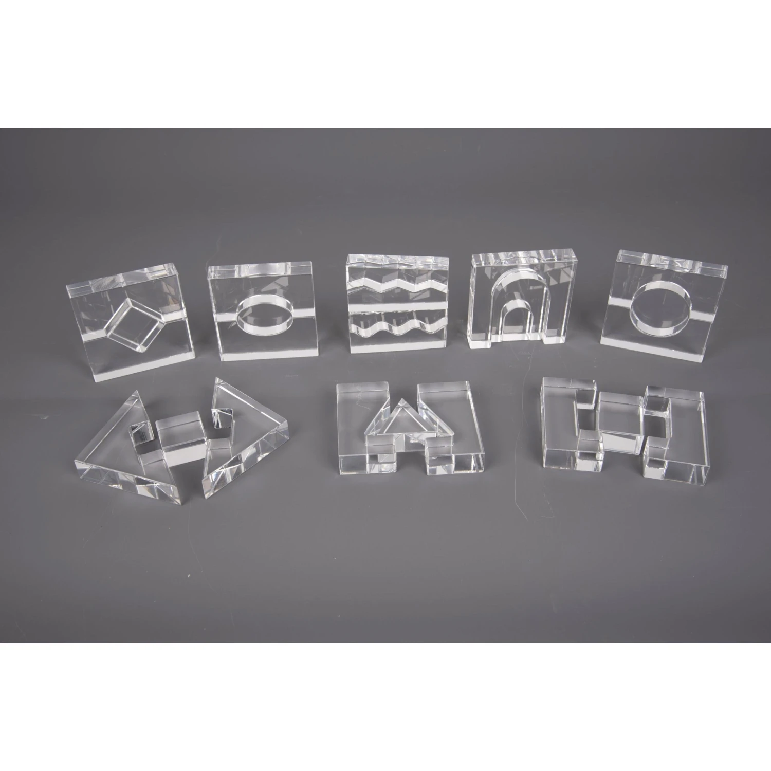 Clear Crystal Block Set - Perfect For Exploring Light 6 Clear Crystal Block Set - Perfect For Exploring Light - Image 4