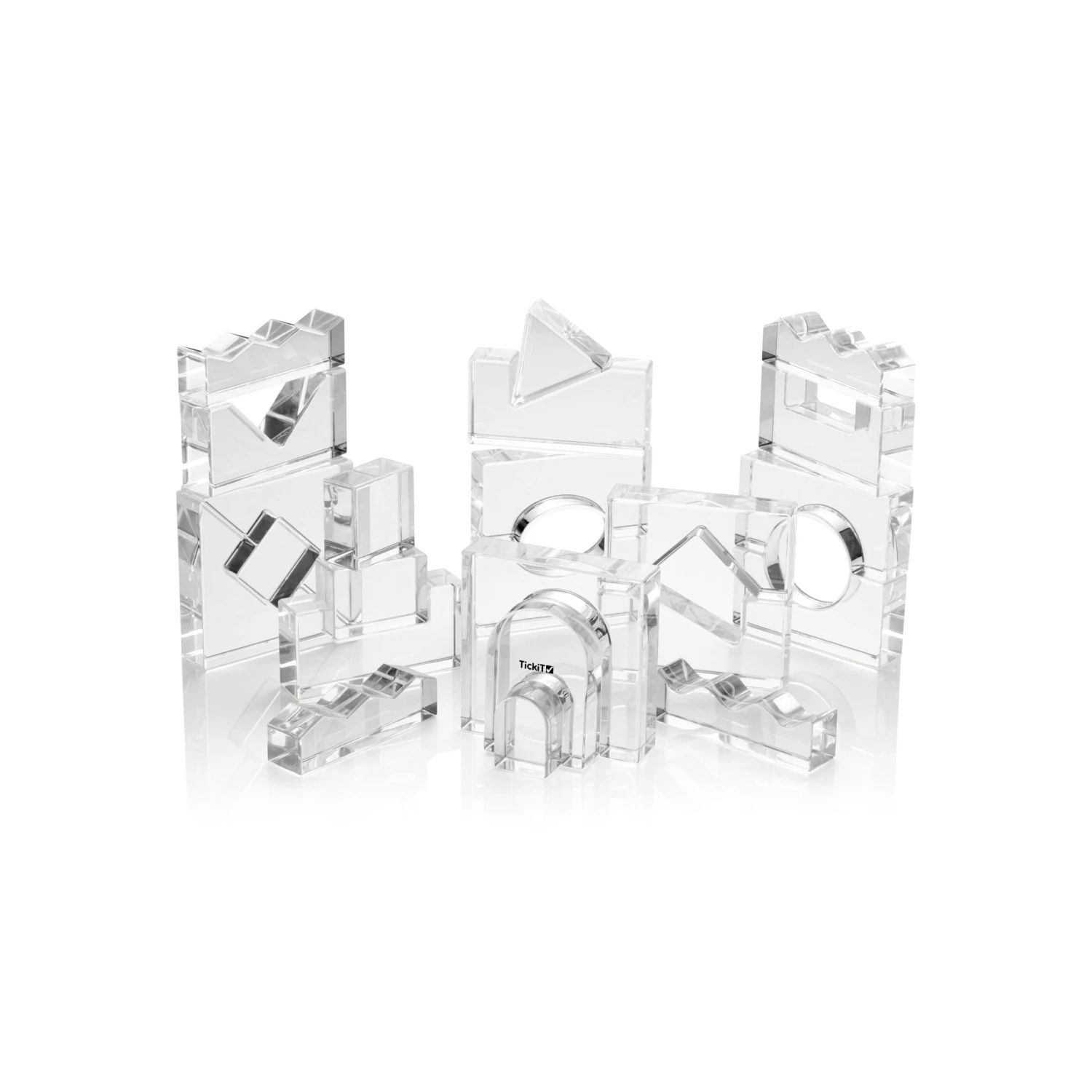 Clear Crystal Block Set - Perfect For Exploring Light 3 Clear Crystal Block Set - Perfect For Exploring Light