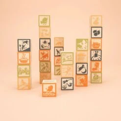 Uncle Goose Wooden Blocks - Nursery Rhyme 28 Block Set