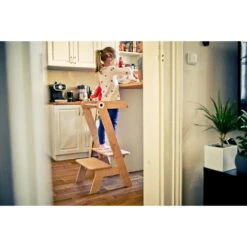 Utukutu Kid Helper Learning Tower & Kidsafe Add-on - Feathers White -Baby Products Store Utukutu Utukutu Kid Helper Learning Tower Kidsafe Add on Feathers White 8