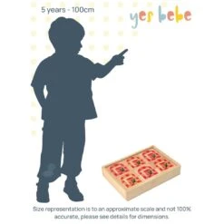 Antique Windows Building Blocks In Box - Set Of 18 -Baby Products Store VisualSizeGuide 19