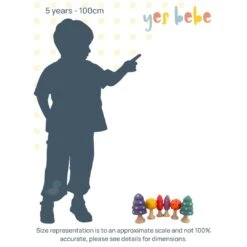 Elf Trees Building Blocks - Set Of 6 -Baby Products Store VisualSizeGuide 8