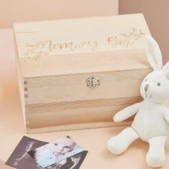 Ginger Ray Wooden Baby Memory Keepsake Box 7 Ginger Ray Wooden Baby Memory Keepsake Box -Baby Products Store Wooden Baby Memory Keepsake Box 3