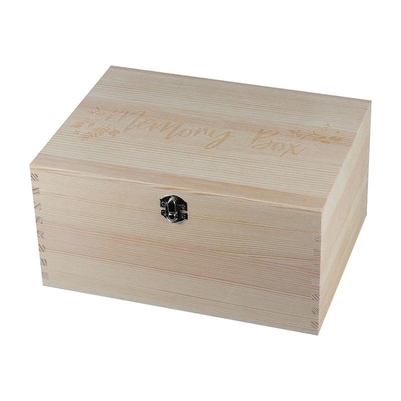 Ginger Ray Wooden Baby Memory Keepsake Box 3 Ginger Ray Wooden Baby Memory Keepsake Box