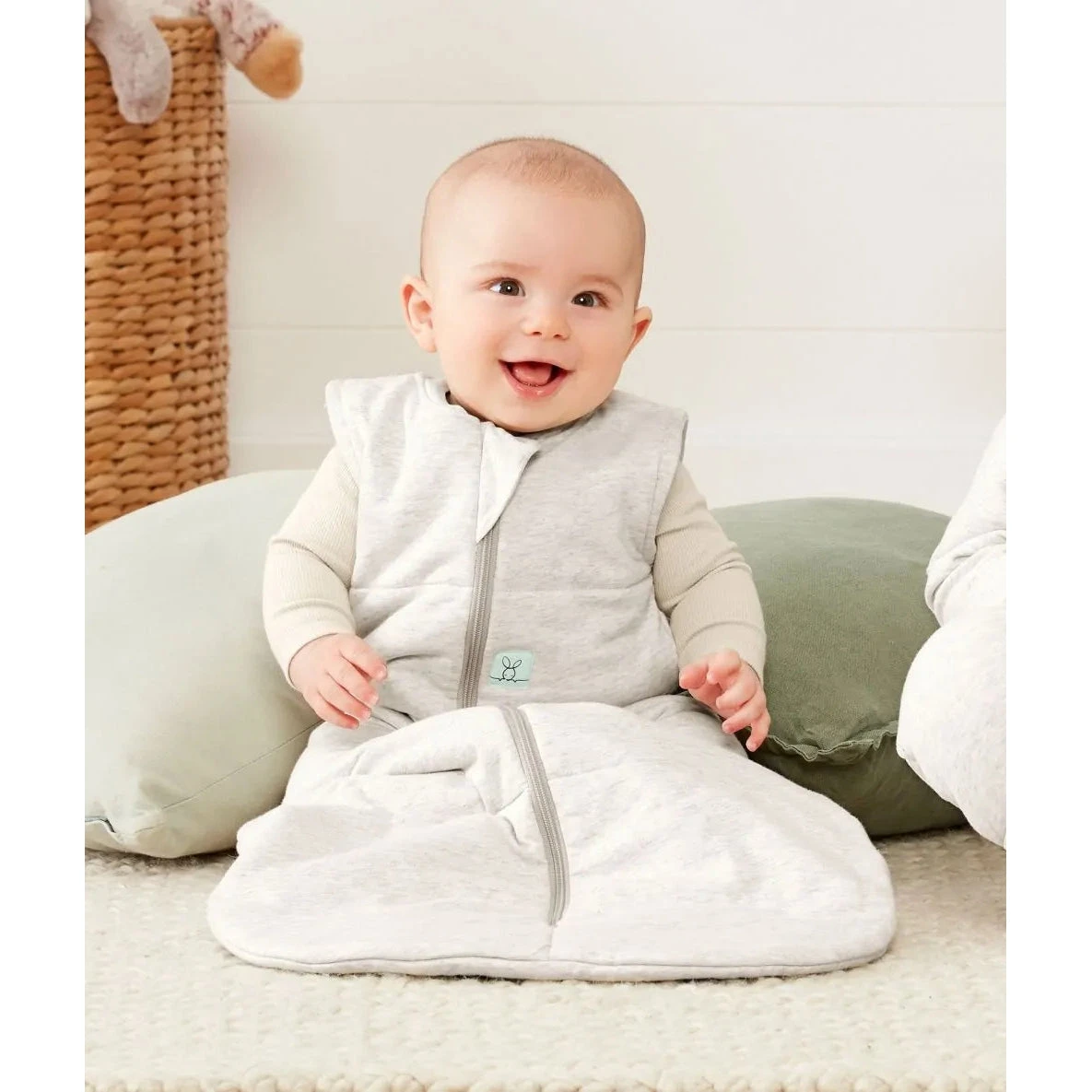 ErgoPouch - Jersey Sleeping Bag - Grey Marle - 2.5 TOG 4 ErgoPouch - Jersey Sleeping Bag - Grey Marle - 2.5 TOG - Image 2