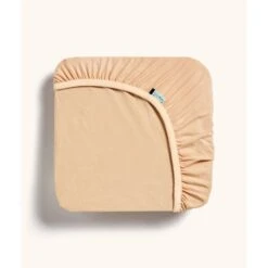 Organic Fitted Sheet - Cot - Wheat